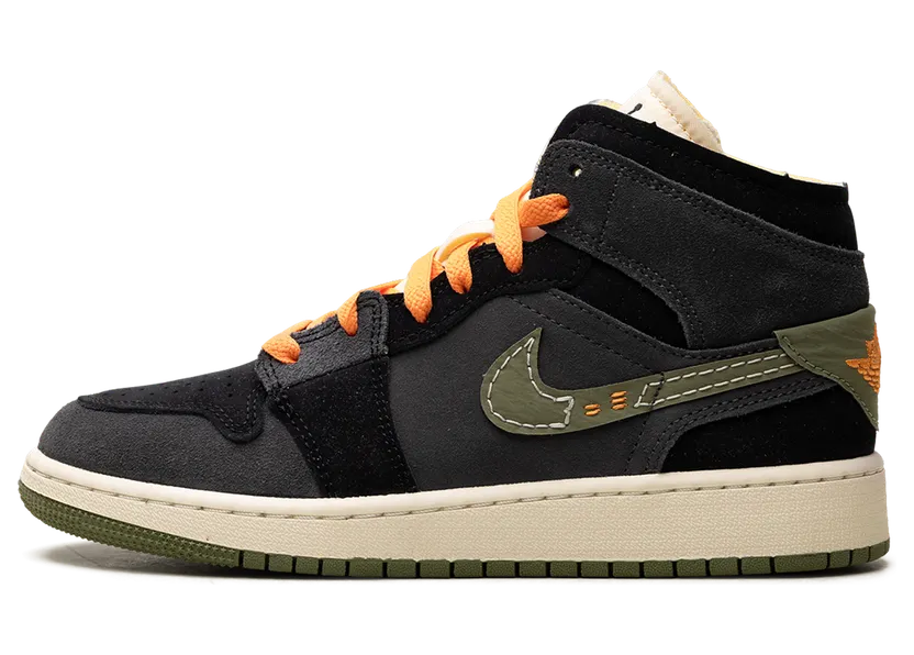 Air Jordan 1 Mid SE GS “Craft Anthracite Light Olive” (FD5847-003)