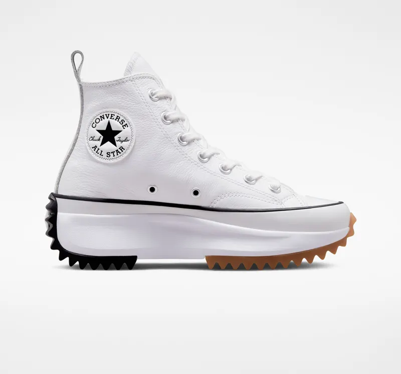 Converse Run Star Hike Platform Foundational Leather White/Black/gum