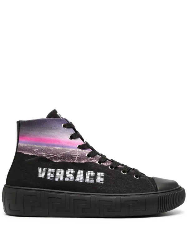 Versace Hills Greca High-Top-Sneakers – Schwarz (DSU84031A08927)