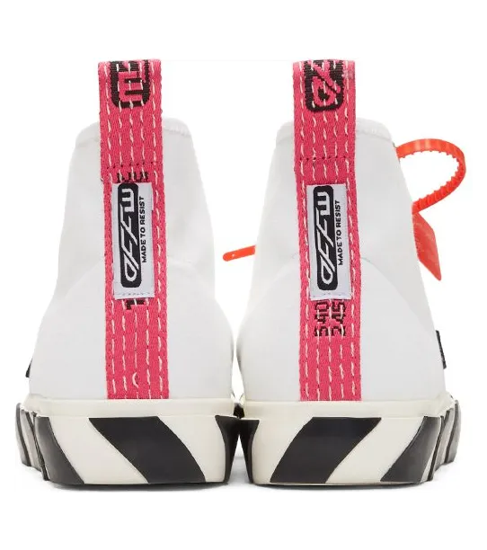 Off-White Vulc Arrows Patch High Top Sneaker White Pink (OMIA119S20D330380110) (4)