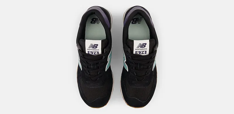 New Balance 574 Black Faded Teal Dark Mercury (WL574RA)