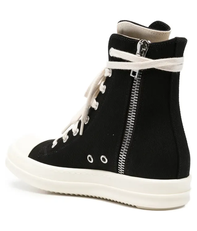 Rick Owens Drkshdw Embroidered-star High-top “Black” (DS02F6800 DOEM8 9811) (3)