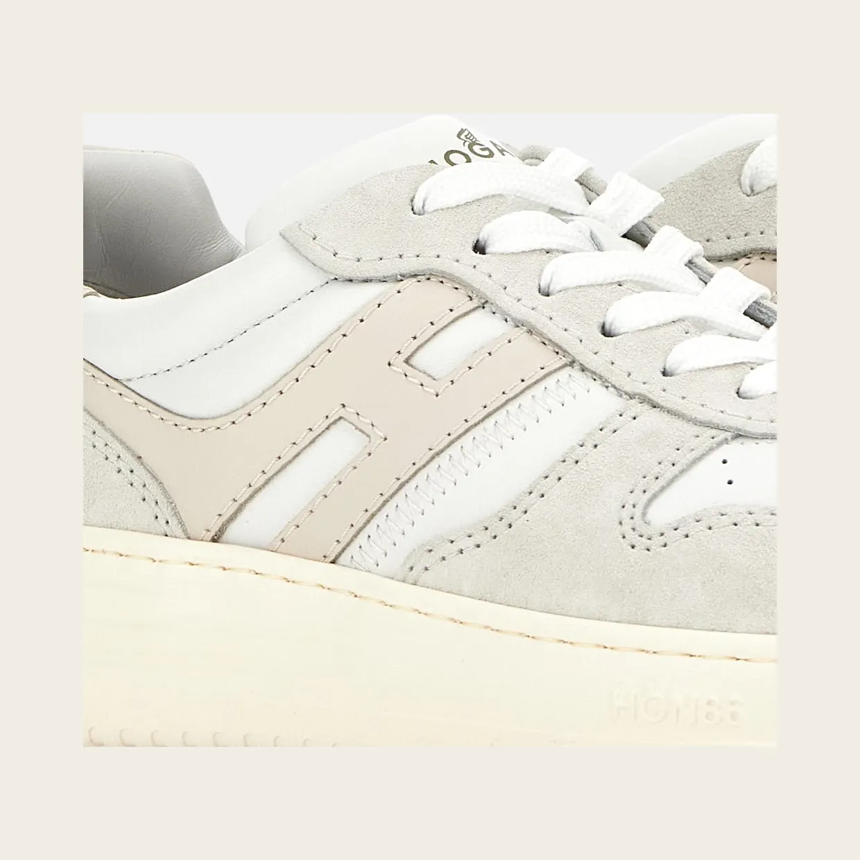 Sneakers Hogan H630 Silver Ivory (HXW6300EU50ODZ0ZS5) (5)