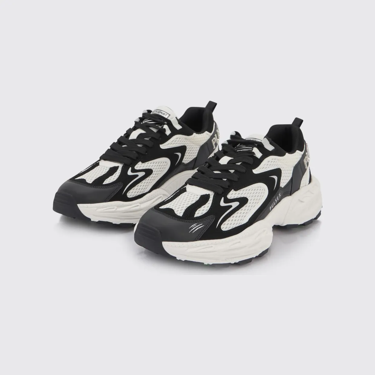 Plein Sport Pulse X Mesh and Leather Sneakers White 1 (SAFSUSC0931STE003N0102)
