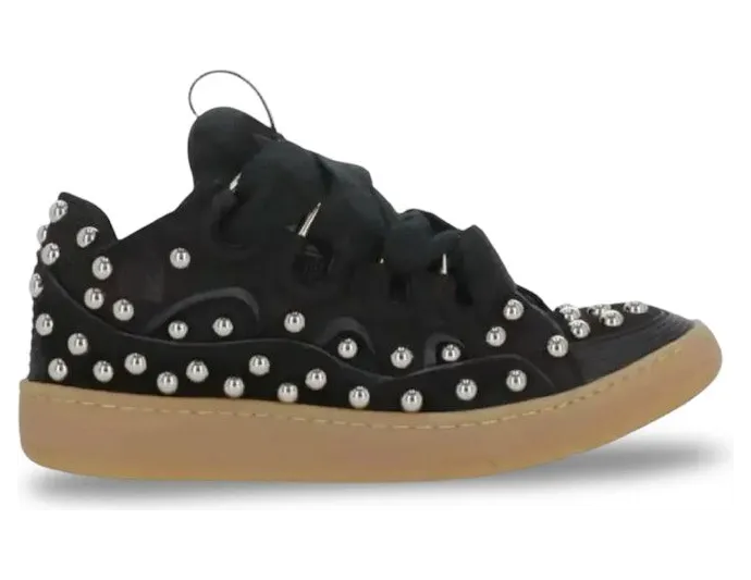 Lanvin Curb Sneakers Studded Gum Black (FWSKDK02STCAH23)