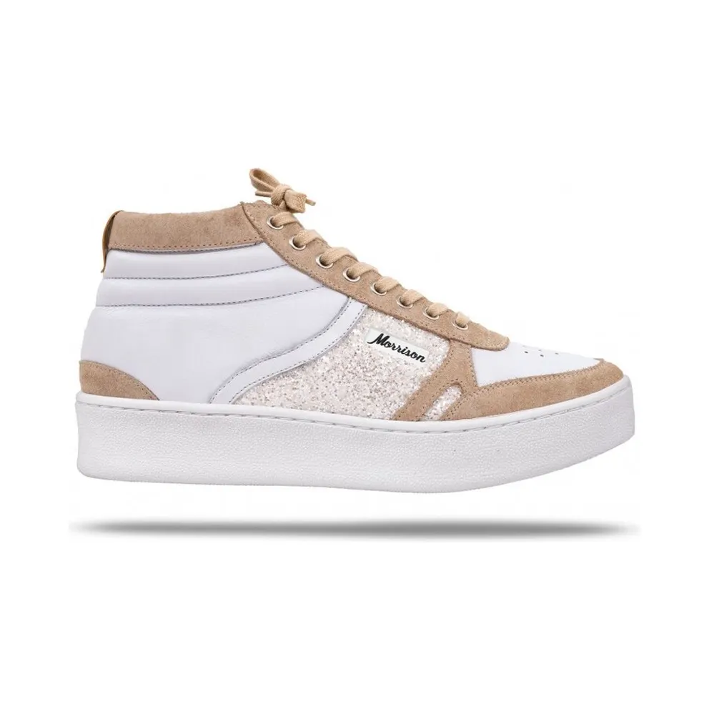Morrison Shoes sneaker zandkleur (SUPERSTARHIGH-WHITE)
