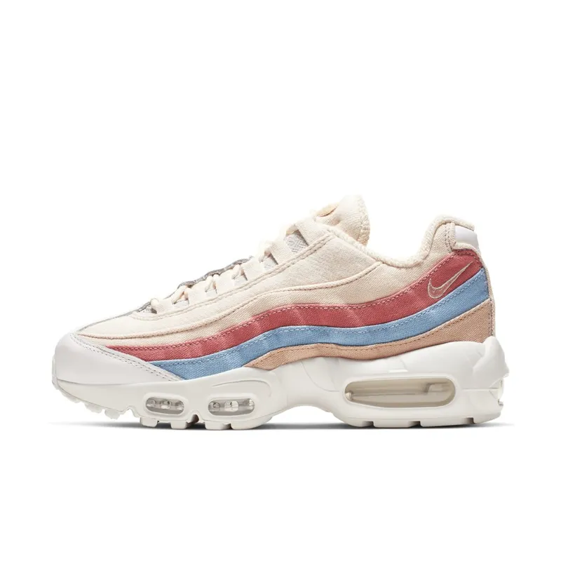 Nike  Air Max 95 Plant Color Collection Multi-Color (W) Beige/Coral-Blue-Tan-White (CD7142-800)