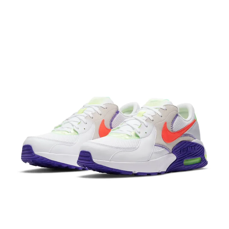 Nike Air Max Excee White Indigo Burst Volt Bright Crimson (DD2985-100)
