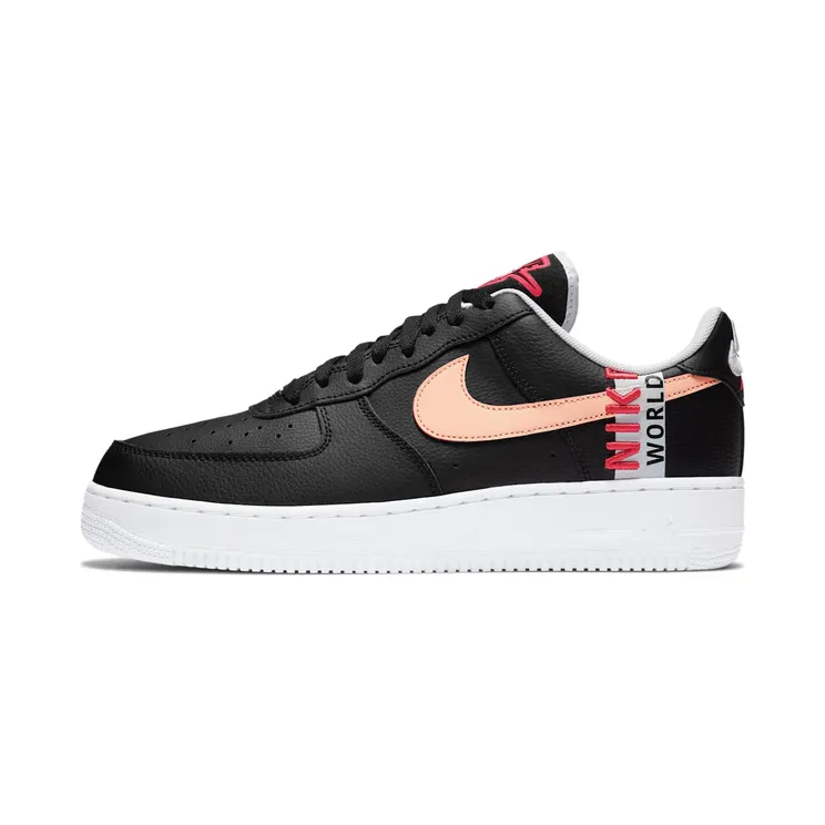 Nike Air Force 1 Low ‘Worldwide Pack – Black Crimson’ Black/Flash Crimson/White (CK6924-001)