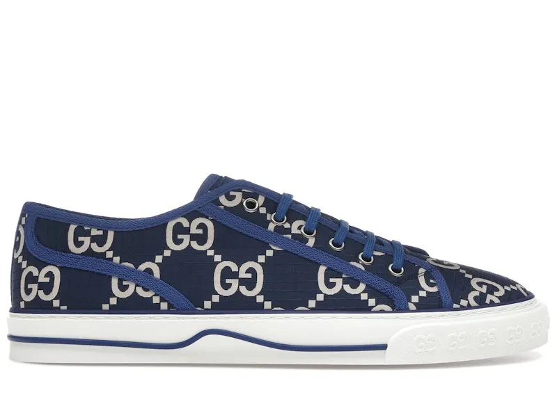 Gucci Tennis 1977 Low GG Monogram Blue (774286 FACTD 8458)