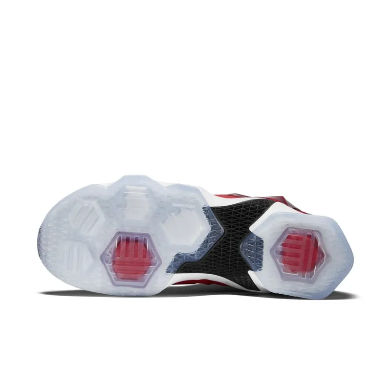 Nike LeBron 13 Away University Red/White-Black-Laser Orange (807219-610)