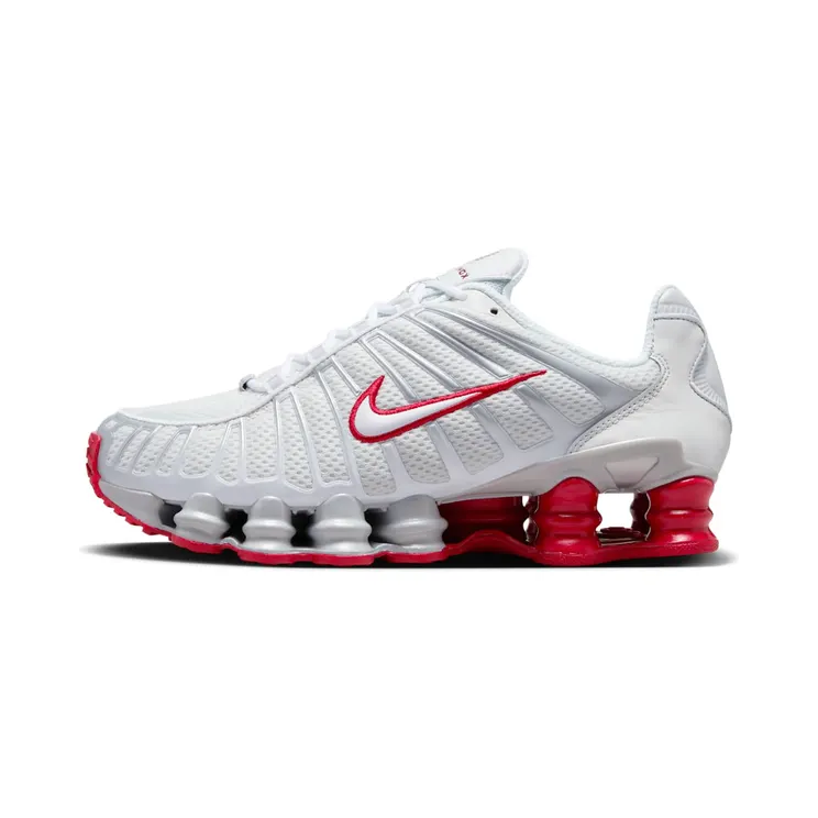 Nike Shox TL “Platinum Tint / Gym Red / Metallic Platinum / White” (FZ4344-001)