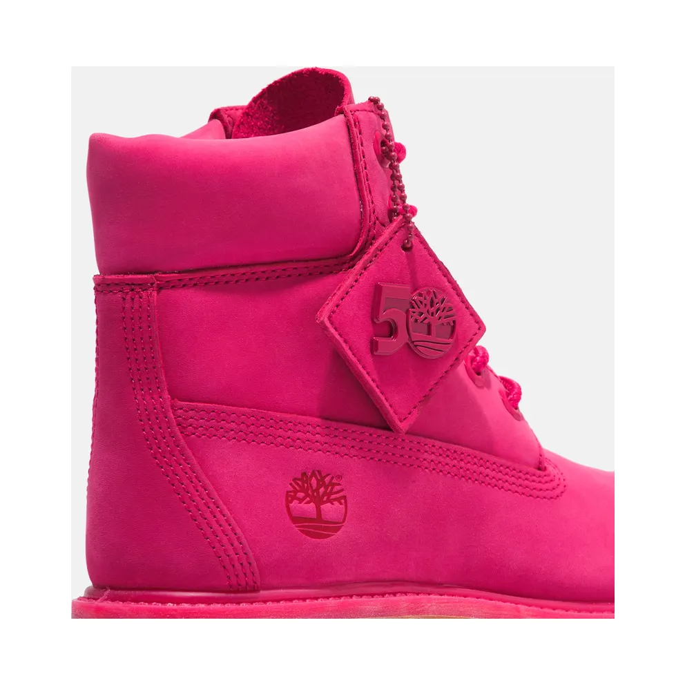 Timberland 6″ Premium Waterproof Boot 50th Anniversary Dark Pink (TB0A2R7T-A46)