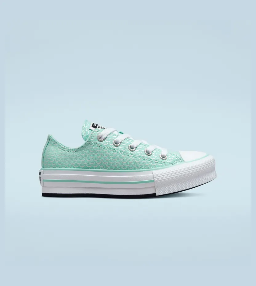 Converse Chuck Taylor All Star Lift Platform Mermaid Scales Light Dew/wit/zwart (372753C)