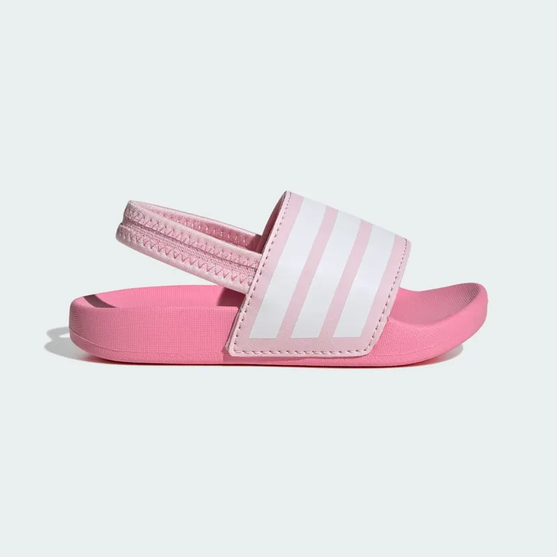 Adidas adilette Estrap Slides Kids Clear Pink / Cloud White / Bliss Pink (JR5326)