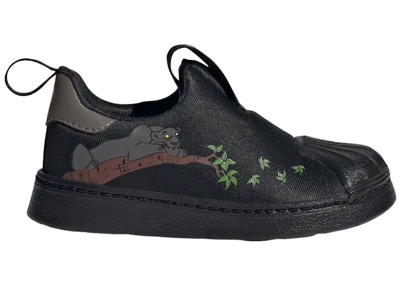 adidas Superstar 360 Jungle Book Disney Core Black Grey Gold Metallic (ID1213)