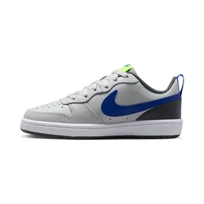 Nike Court Borough Low 2 Grey Fog Game Royal (GS) “Grey Fog / Iron Grey / Volt / Game Royal” (BQ5448-012)