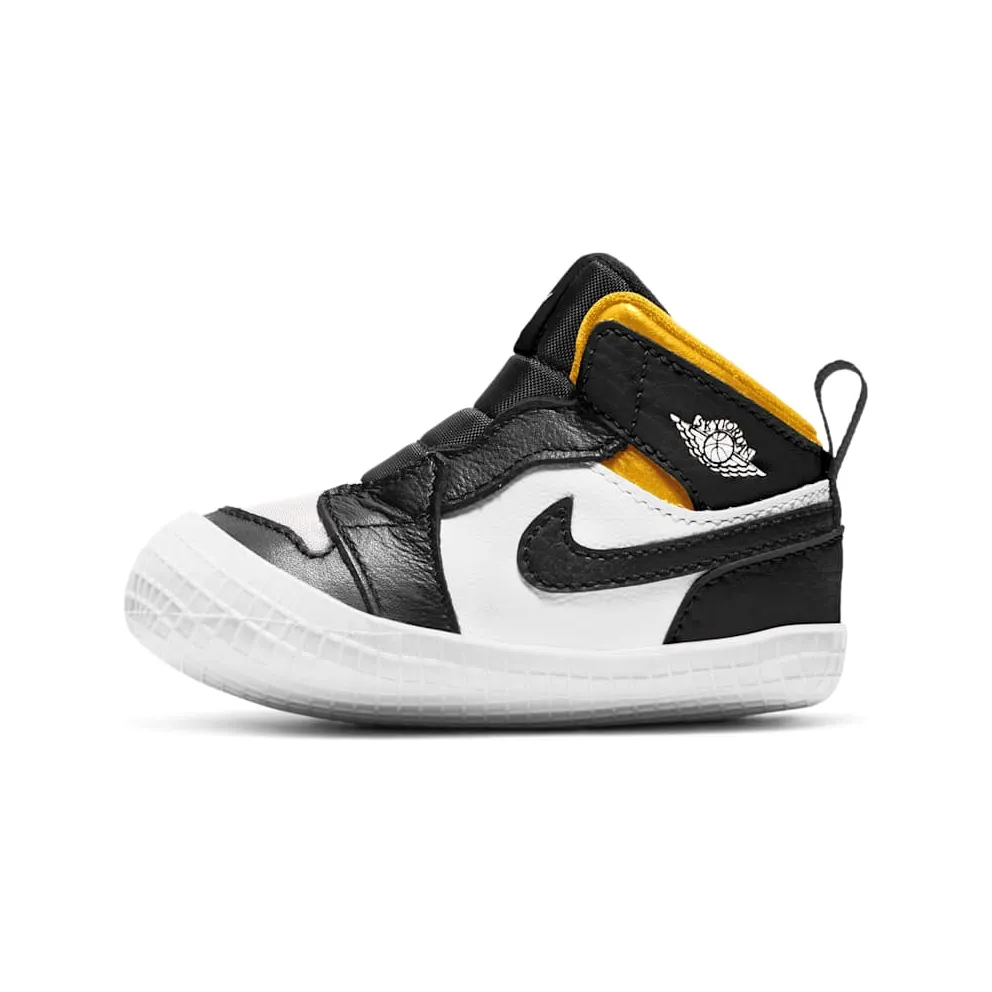 Jordan 1 Crib Bootie für Babys – Schwarz Schwarz (AT3745-017)