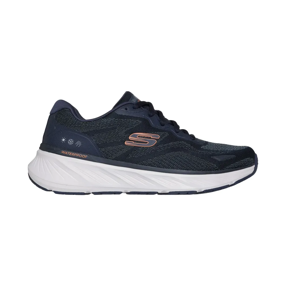 Skechers Waterproof Relaxed Fit: Edgeride – Konzo Sneaker Marine/Oranje