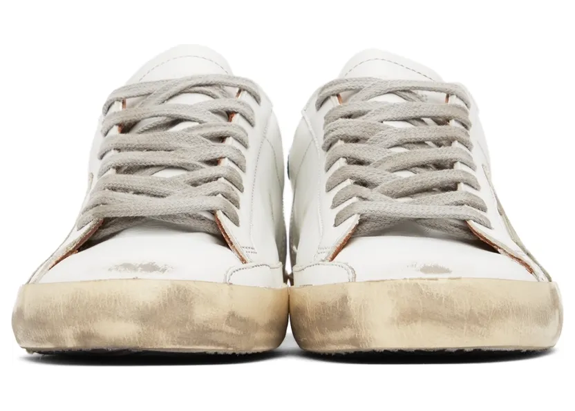 Golden Goose Suede Super-Star “White/Green” (GMF00102.F002180.1080) (2)