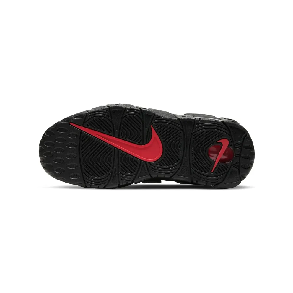 Nike Air More Uptempo Black White Laser Crimson (GS) Black/White-Laser Crimson (415082-010)