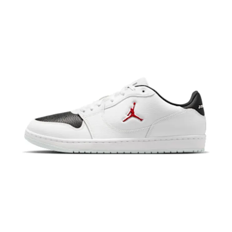 Nike Jordan Court Connect Low “White / Black / Gym Red” (IQ5698-101)