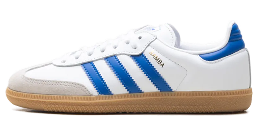 Adidas Samba OG Cloud White / Blue / Gum (JP5482)