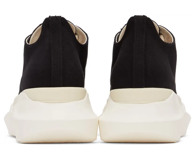 Rick Owens Drkshdw Black Abstract Low Sneakers (DU01B7842 DM) (4)