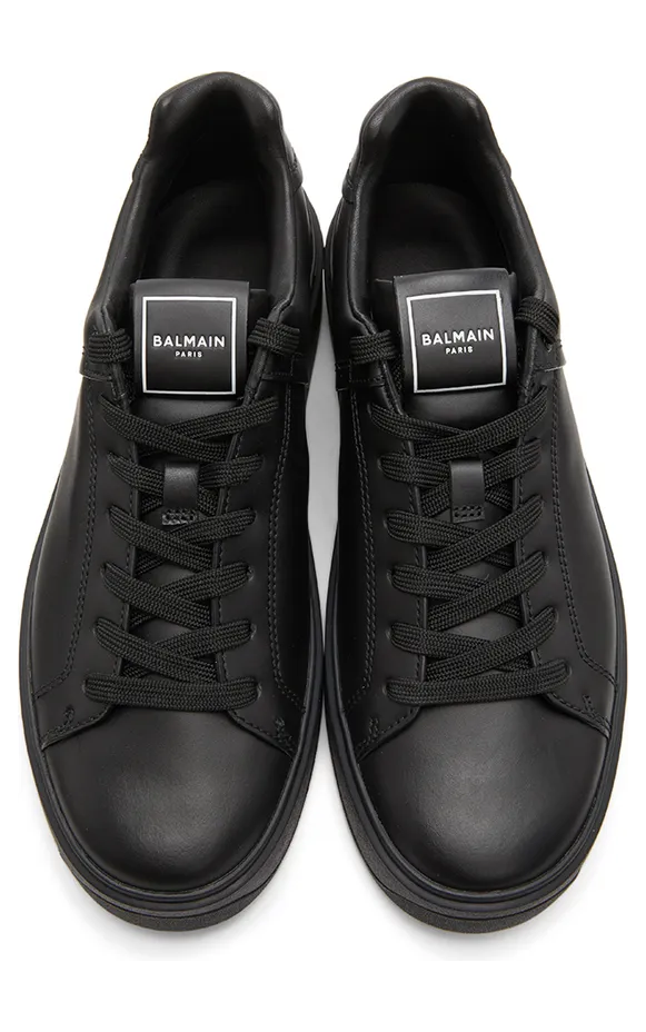 Balmain Black B-Court Sneakers (WM0VI244LSMM) (5)