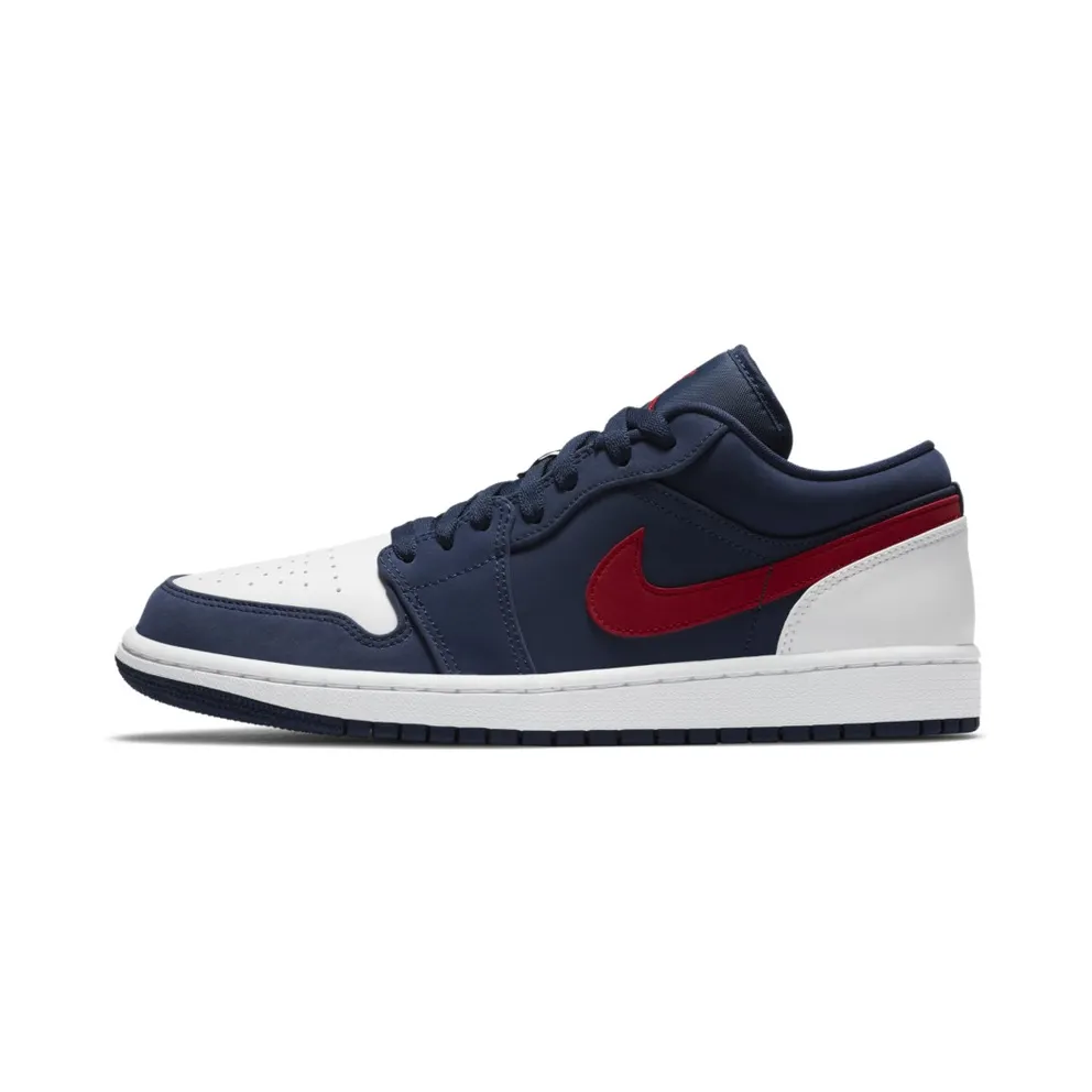 Jordan 1 Low USA Midnight Navy/Gym Red-White (CZ8454-400)