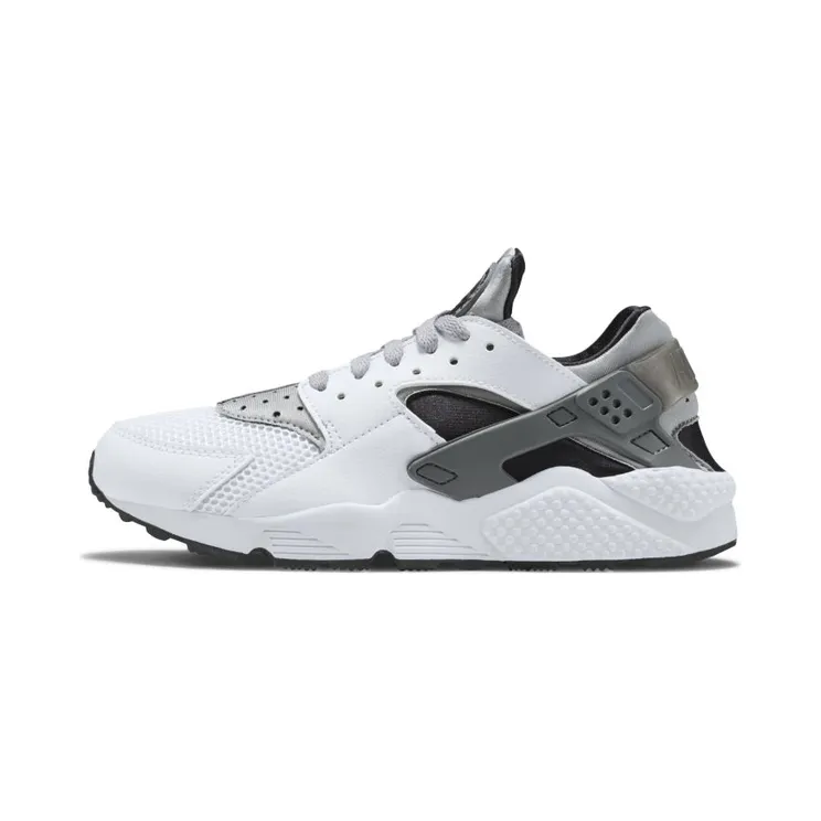 Nike Air Huarache Run “White / Black / Cool Grey / Wolf Grey” (318429-101)
