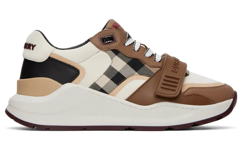 Burberry Brown Check Sneakers (8058874)