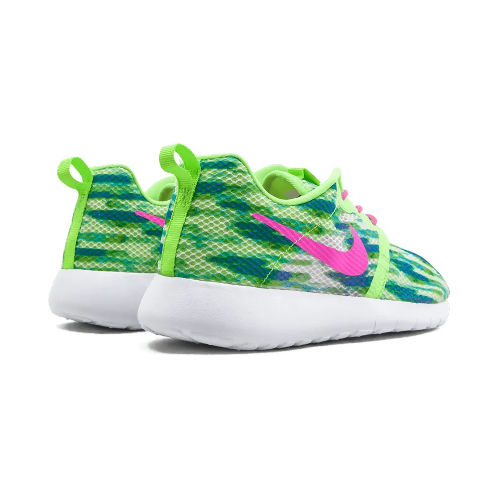 Nike Rosherun Flight Weight GS “WHITE/PINK POW-MENTA-FLSH LIME” (705486-101)