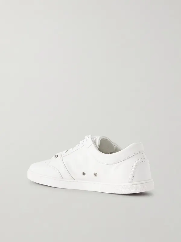 Christian Louboutin Chambelisneak Embellished Perforated Leather White (1260324)