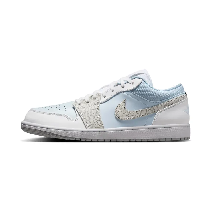 Jordan 1 Low SE Blue Tint Elephant Print “Blue Tint / White / Grey Fog / Sail” (IB7692-400)