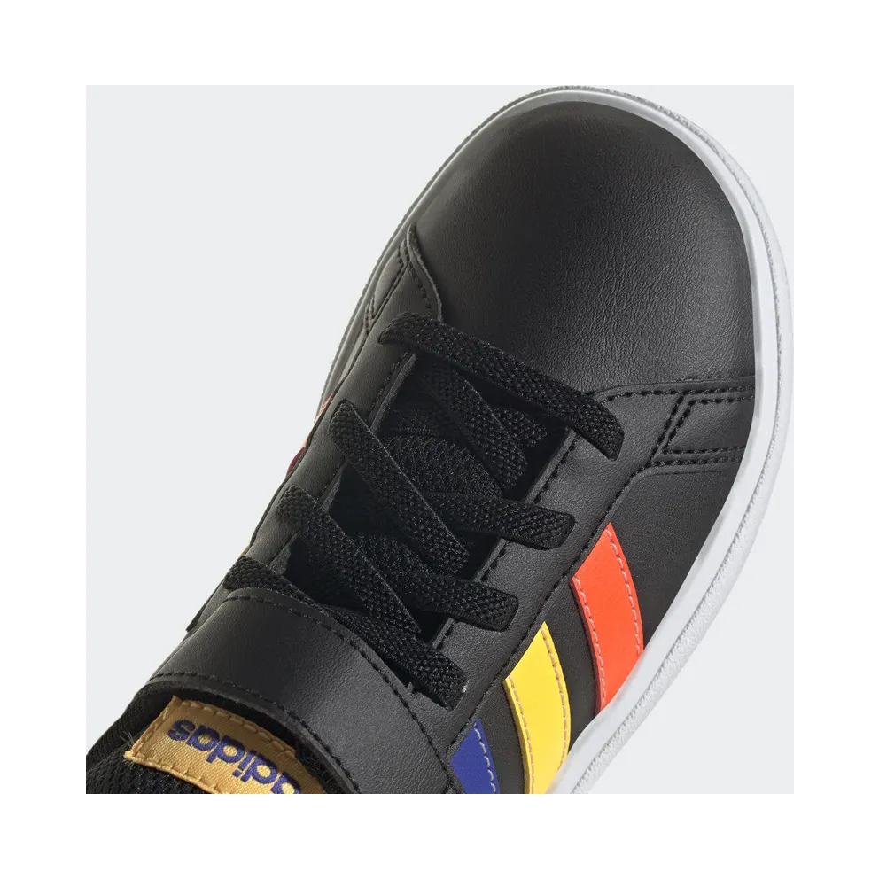 Adidas Grand Court Lifestyle Court Elastic Lace and Top Strap Core Black / Lucid Blue / Court Green (HP8914)