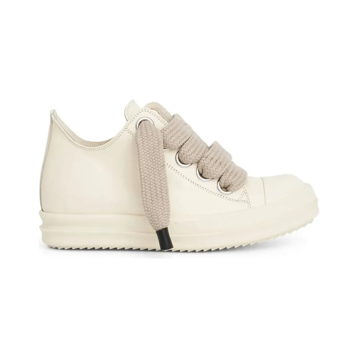 Rick Owens Leren met oversized veters “White” (RP01D2883LCOW2)
