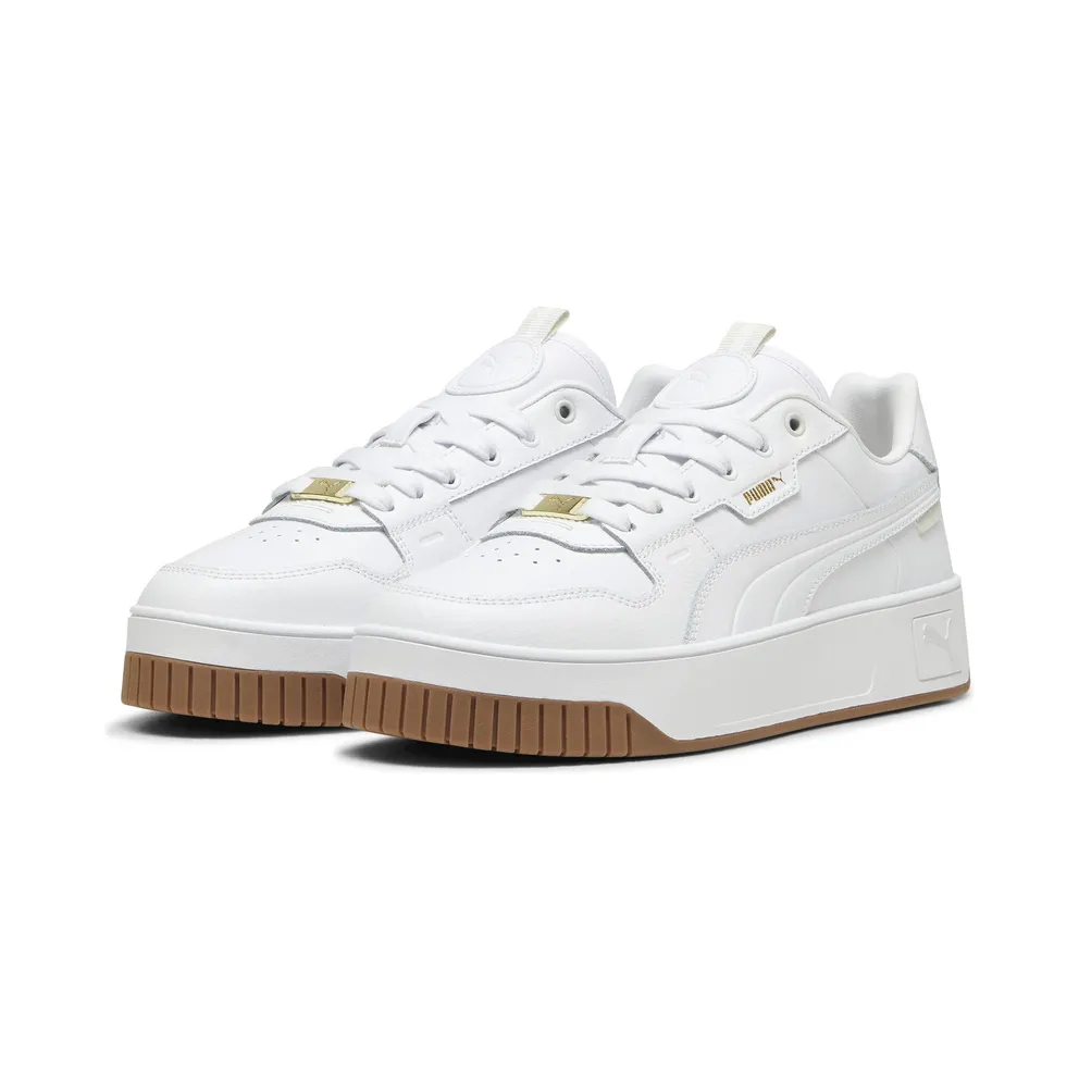 Puma Carina Street Lux “Puma White / Puma White / Puma Gold” (397487_01)