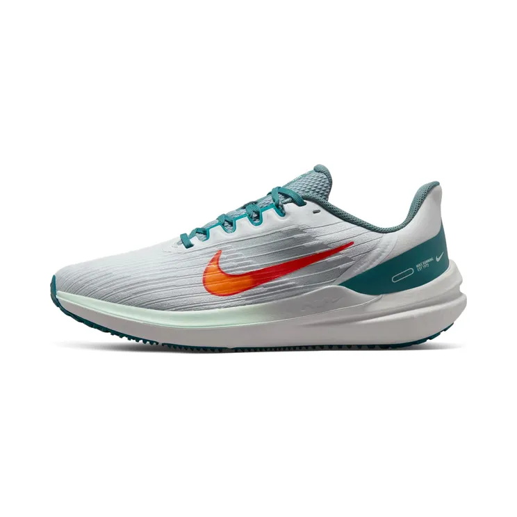 Nike Air Winflo 9 Pure Platinum Mineral Slate Blue “Pure Platinum / Aviator Grey / Mineral Slate / Total Orange” (DD6203-005)