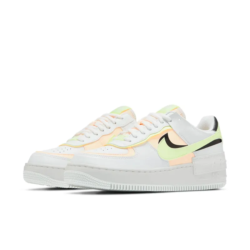 Nike Air Force 1 Shadow Summit White Barely Volt Crimson Tint (W) Summit White/Black-Barely Volt-Crimson Tint (CI0919-107)