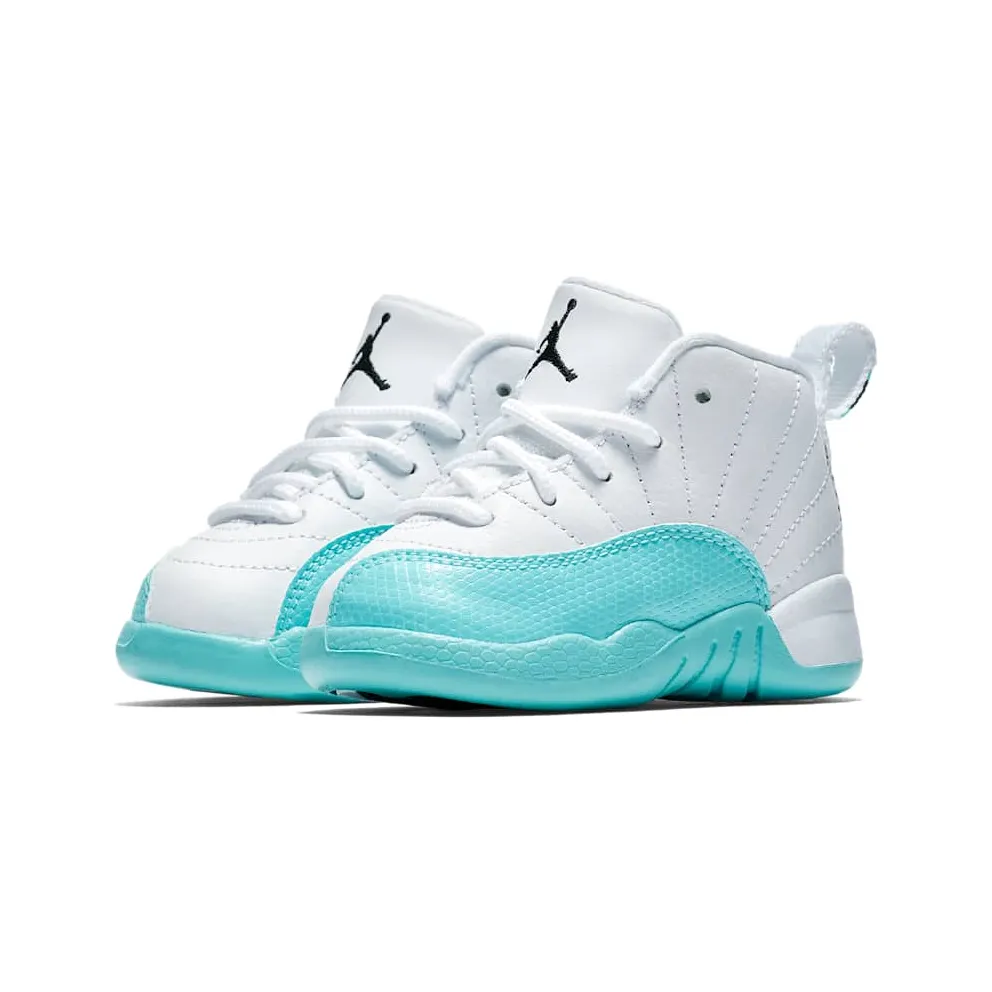 Jordan 12 Retro Light Aqua (TD) White/Black-Light Aqua (819666-100)