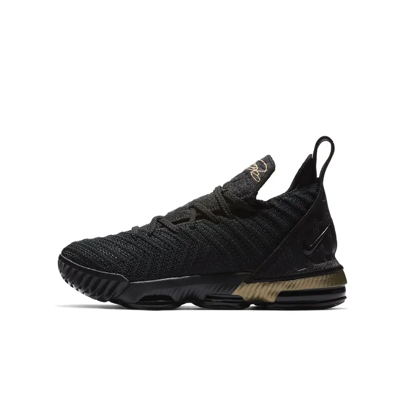 Nike LeBron 16 I’m King (GS) Black/Metallic Gold (AQ2465-007)