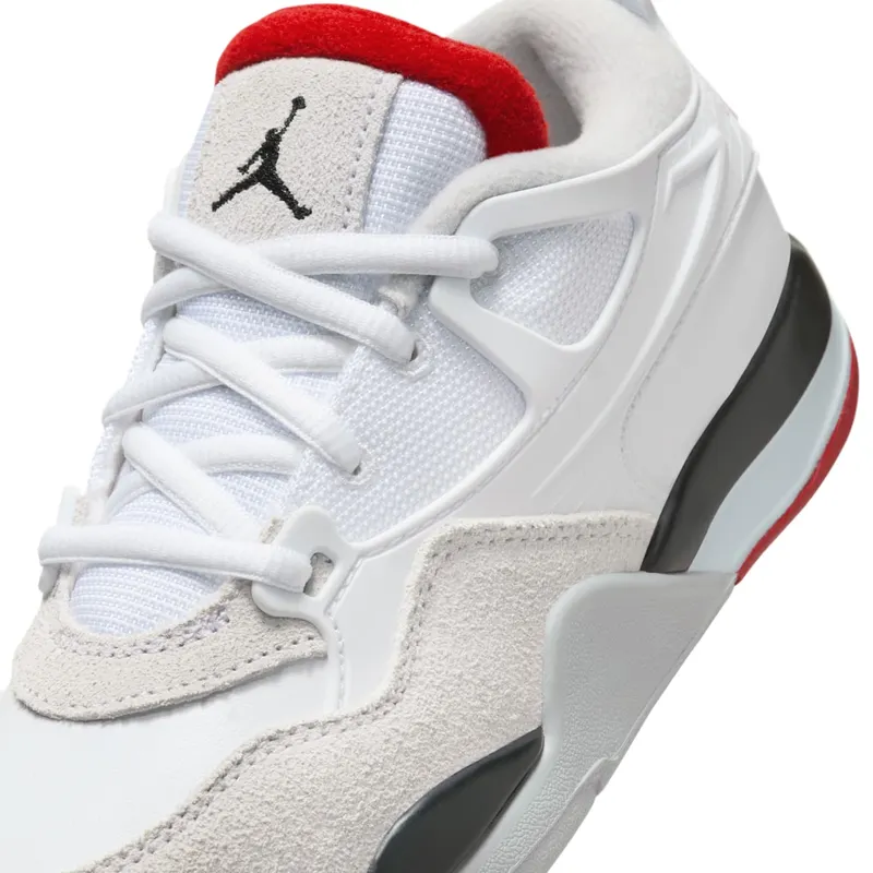Jordan 4 RM White Black Neutral Grey Varsity Red (FQ7936-102)