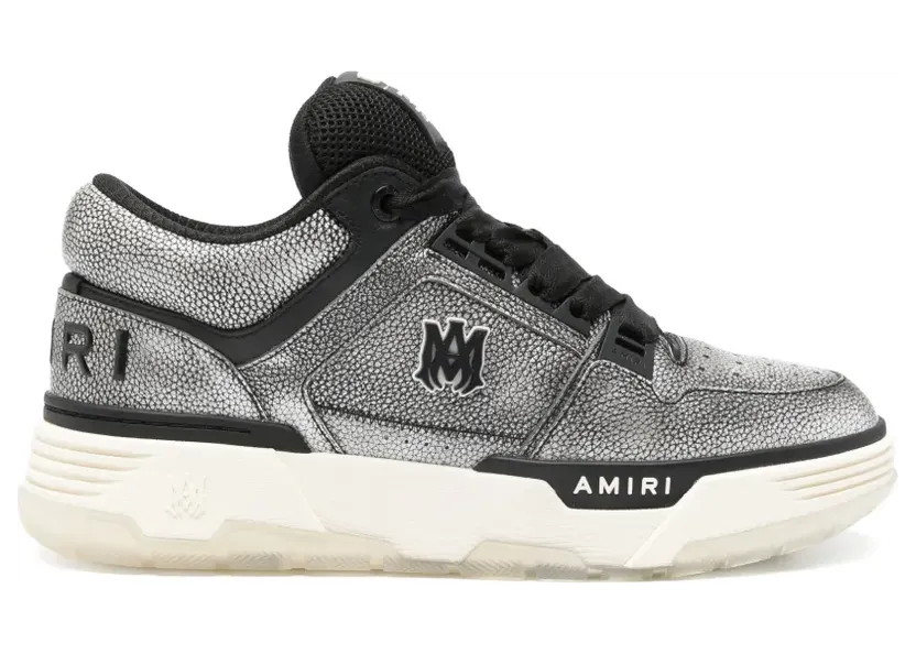 AMIRI Strukturierte Sneakers – Silber (AMSNSN1056)