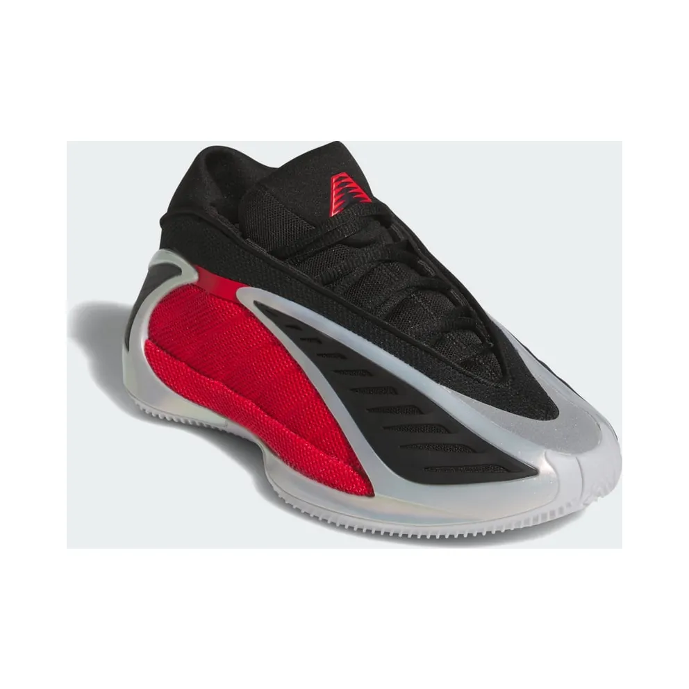 Adidas Anthony Edwards 2 J Silver Metallic / Pure Ruby / Core Black (JQ9489)