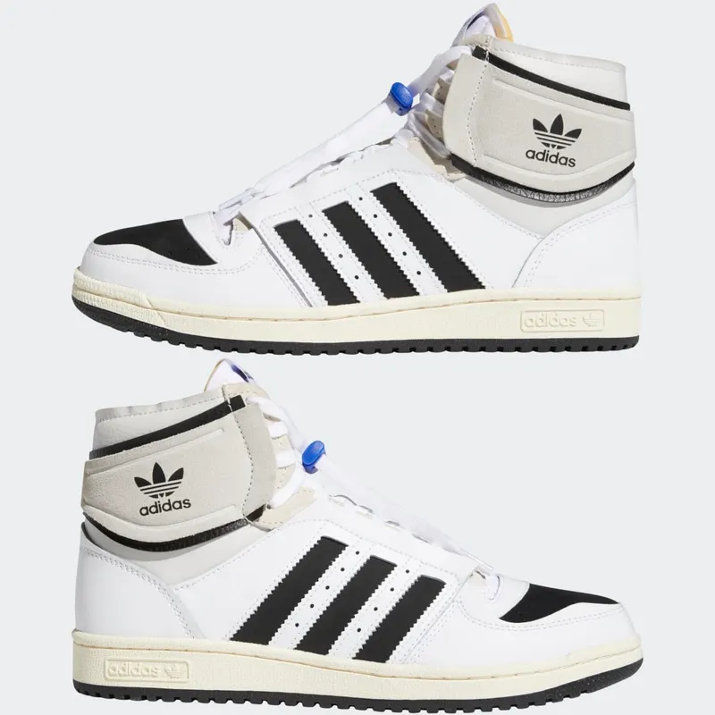 adidas Top Ten DE Cloud White / Core Black / Bold Blue (Q46255)