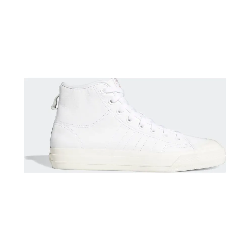 adidas Nizza Hi RF Schuh Cloud White / Chalk White / Gold Metallic (FY7787)