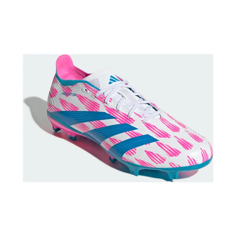 adidas Predator League Firm Ground Boots “Cloud White / Solar Blue / Solar Pink” (IG6262)