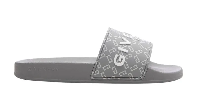 Givenchy Monogram Logo Slides Grey White (BH301TH1UC-030)