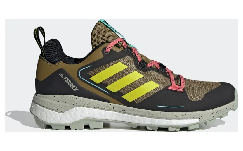 adidas TERREX Skychaser 2.0 Wanderschuh Brown Malt / Acid Yellow / Acid Mint (FZ2524)